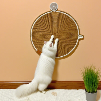 WEAVEMYTH Natural Cotton Cat Scratcher Mat-19.7in